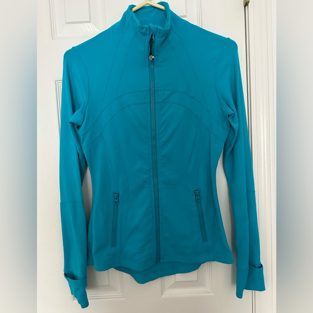 Lululemon teal zip up bbl jacket